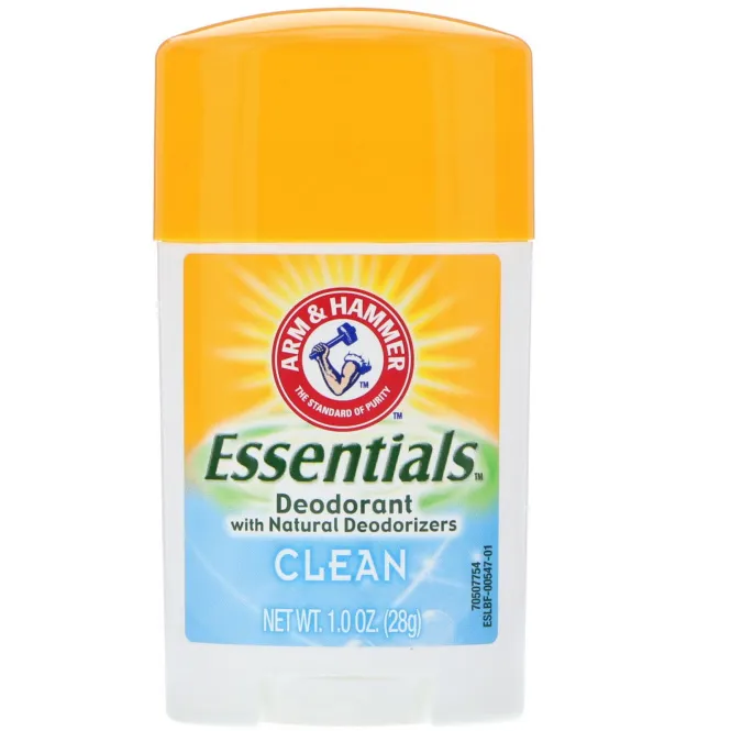 Arm & Hammer, Натуральный дезодорант Essentials, чистый, 28 г