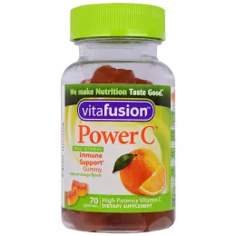 VitaFusion, Power C, высокоэффективный витамин C, натуральный вкус апельсина, 70 жевательных таблеток