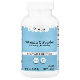Vitacost, витамин C в порошке, 5 г, 240 г (8,45 унции)