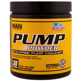 MAN Sports, Pump Powder, Stim-Free Pump Inducer,Blue Bomb-Sicle, 7.94 oz (225 g)