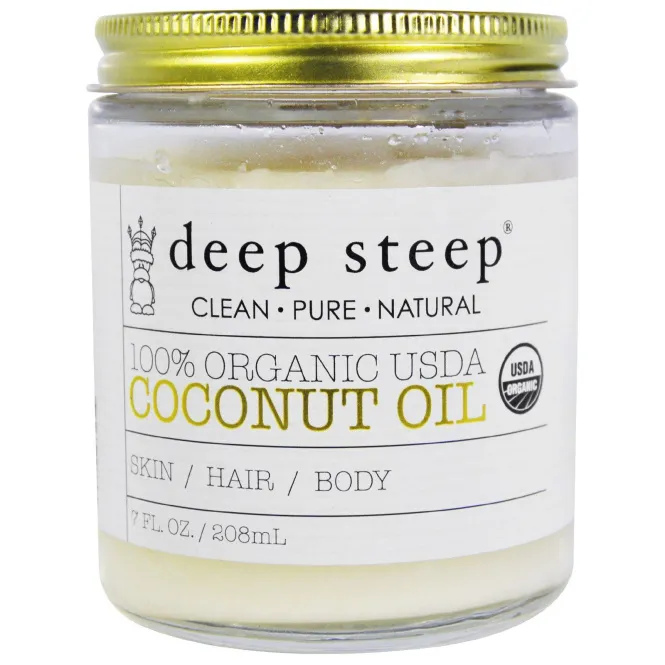Deep Steep, USDA Organic Coconut Oil, 7 oz