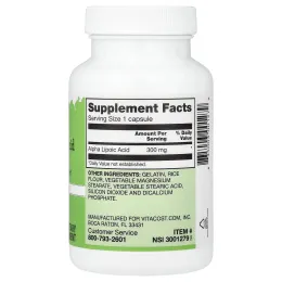 Vitacost, Alpha Lipoic Acid, 300 mg, 120 Capsules