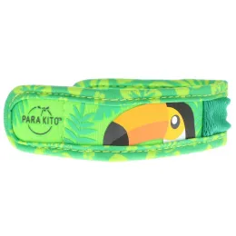 Para'kito, Браслет с репеллентом от комаров + 2 пеллеты, для детей, оранжевый нос, 3 шт. в комплекте