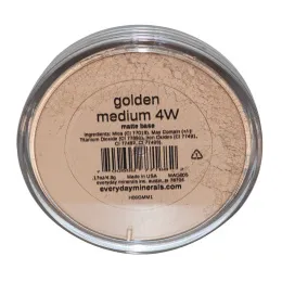 Everyday Minerals, Матовая основа, умеренно золотистый 4W, 0,17 унций (4,8 гр)