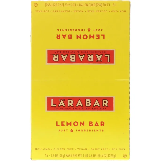Larabar, Лимонный батончик, 16 батончиков, 1,6 унции (45 г) каждый