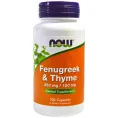 Now Foods, Пажитник и тимьян, 350 мг/150 мг, 100 капсул