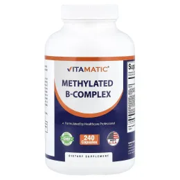 Vitamatic, метилированный комплекс витаминов группы B, 240 капсул