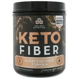Dr. Axe / Ancient Nutrition, Keto Fiber, чудо-пища с клетчаткой, 17,6 унц. (500 г)