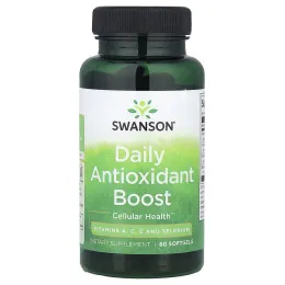Swanson, Ежедневное усиление антиоксидантов, 60 мягких таблеток