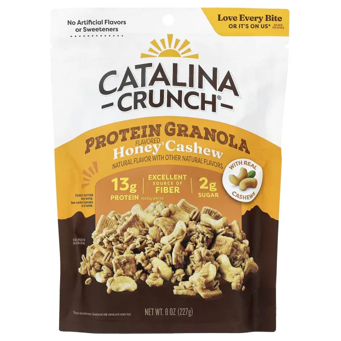 Catalina Crunch, протеиновая гранола, мед и кешью, 227 г (8 унций)