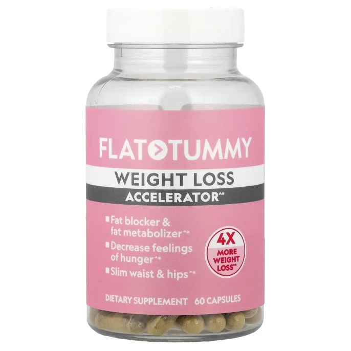 Flat Tummy, средство для ускорения снижения веса, 60 капсул