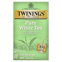 Twinings, Чистый белый чай, 20 чайных пакетиков, 30 г (1,06 унции)