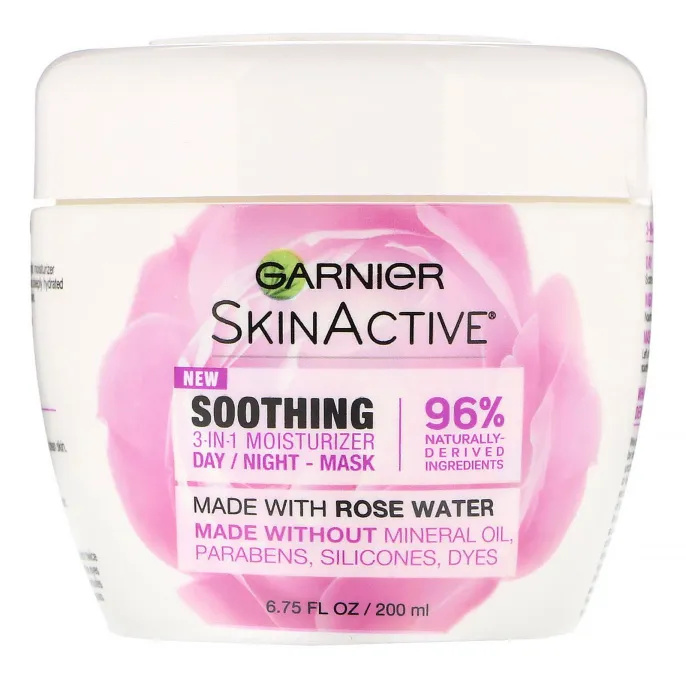 Garnier, SkinActive, Soothing 3-in-1 Moisturizer with Rose Water, 6.75 fl oz (200 ml)