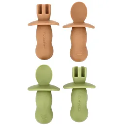 KeaBabies, Lil 'Prep, набор детских вилок и ложек, для детей от 6 месяцев, Desert``, 2 шт.