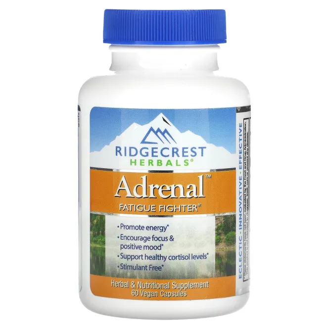 RidgeCrest Herbals, Adrenal, Fatigue Fighter, 60 Veggie Caps
