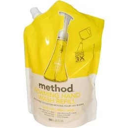 Method, Пенящееся средство для мытья рук в экономичной упаковке, Лимонная мята, 28 жидких унций (828 мл)