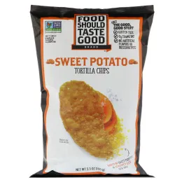 Food Should Taste Good, Tortilla Chips, Sweet Potato, 5.5 oz (155 g)