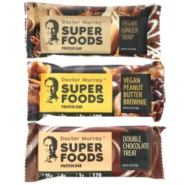 Dr. Murray's, Superfoods Protein Bars, Ultimate Protein Combo Pack, 12 Bars, 2.05 oz (58 g) Each