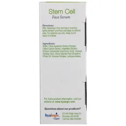 Hyalogic, Сыворотка для лица со стволовыми клетками, гиалуроновой кислотой и цитрусом, 0,47 жидкой унции (13,5 мл)
