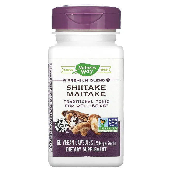 Nature's Way, Shiitake Maitake, 250 mg, 60 Vegetarian Capsules