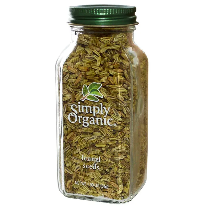 Simply Organic, Семена фенхеля, 1,90 унции (54 г)