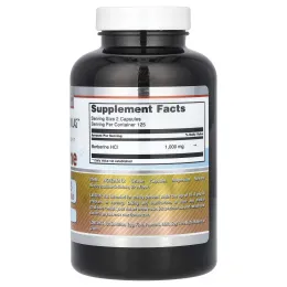 Amazing Nutrition, берберин, 1000 мг, 250 капсул (500 мг в 1 капсуле)