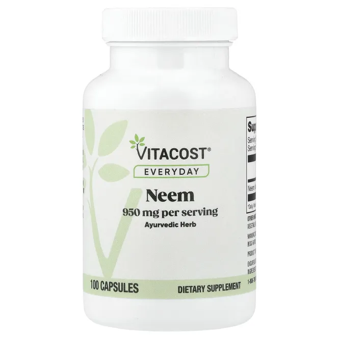 Vitacost, Everyday, ним, 100 капсул (475 мг в 1 капсуле)