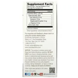 Hyleys Tea, Slim Tea, ежевика, чайные пакетики в фольгированных пакетиках, 37,5 г (1,32 унции)