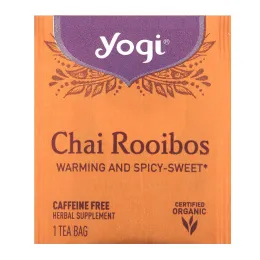 Yogi Tea, чай ройбуш, без кофеина, 16 чайных пакетиков, 36 г (1,27 унции)