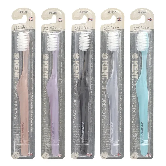 Kent, Signature Royal, White Series, ультрамягкая зубная щетка, 5 упаковок