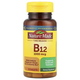 Nature Made, Витамин B12, замедленное высвобождение, 75 таблеток