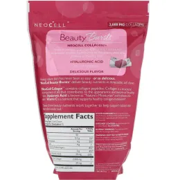 Neocell, Beauty Burst, коллаген 1 и 3 типов, суперфруктовый пунш, 2000 мг, 90 мягких конфет