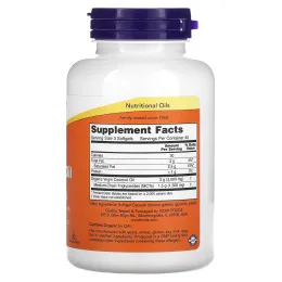 Now Foods, Кокосовое масло первого отжима, 1000 мг, 120 желатиновых капсул