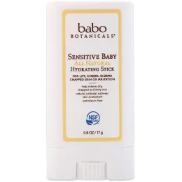 Babo Botanicals, Sensitive Baby, натуральный увлажняющий стик, 0,6 унц. (17 г.)