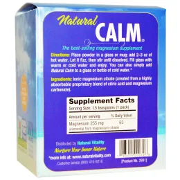 Natural Vitality, Натуральное успокоительное, расслабляющая добавка с магнием, 30 отдельных пакетиков, 0,12 унций (3,3 г)