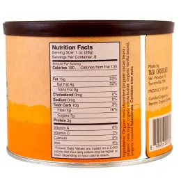 Taza Chocolate, Органический темный шоколад 55% жернового помола, фундук в шоколаде, 226 г (8 унций)