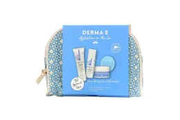 Derma E, увлажнение в дороге, дорожный набор для очищения и красоты, из 5 предметов