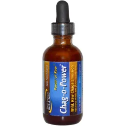 North American Herb & Spice Co., Chag-O-Power, эмульсия дикорастущего гриба чага, 2 жидких унции (60 мл)