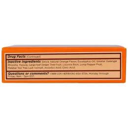 Herbion, Леденцы от кашля, без сахара, с апельсиновым вкусом, 18 леденцов