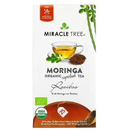 Miracle Tree, Moringa Organic Superfood Tea, Rooibos, Caffeine Free, 25 Tea Bags, 1.32 oz (37.5 g)