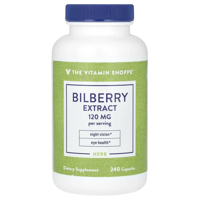 The Vitamin Shoppe, экстракт черники, 120 мг, 240 капсул (60 мг в 1 капсуле)