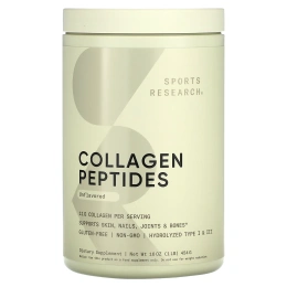Коллаген Пептиды Sports Research Peptides Collagen, без ароматизаторов, 16 унц. (454 г)