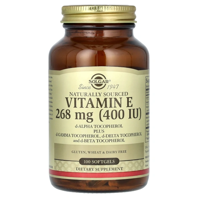Solgar Vitamin E 268 MG (400 IU) Vegetarian Softgels 100 капсул