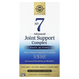 Solgar, No. 7, улучшенный комплекс для поддержки суставов, 90 растительных капсул