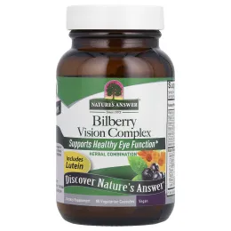 Nature's Answer, Комплекс для зрения из черники, 60 растительных капсул